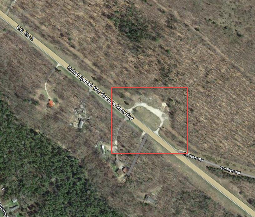 Century Motel - 2022 Aerial - Now An Empty Lot (newer photo)